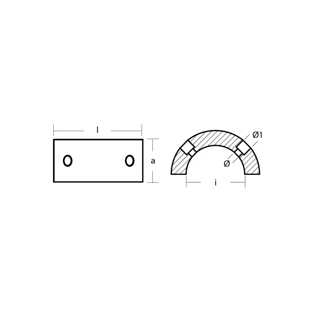 Anodo di zinco Gori Axel 3-Blade Saildrive Ø 15 "-16 '' 1552000