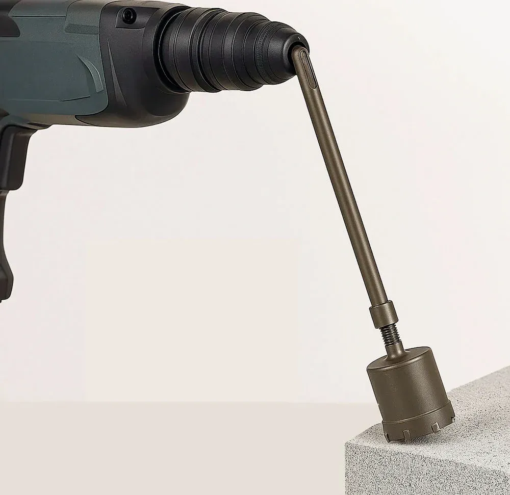 Asta barra 350 mm per fresa/carotatrice – Attacco SDS Plus