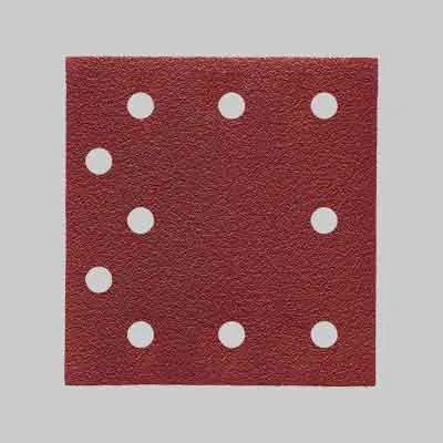 CARTA ABRASIVA CON VELCRO AEG Grana 60 - conf. 10 pezzi. Prezzo per Pezzo.