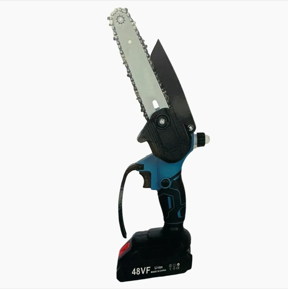 Motosega elettrica 48V – 2 batterie 8" lama + oliatore