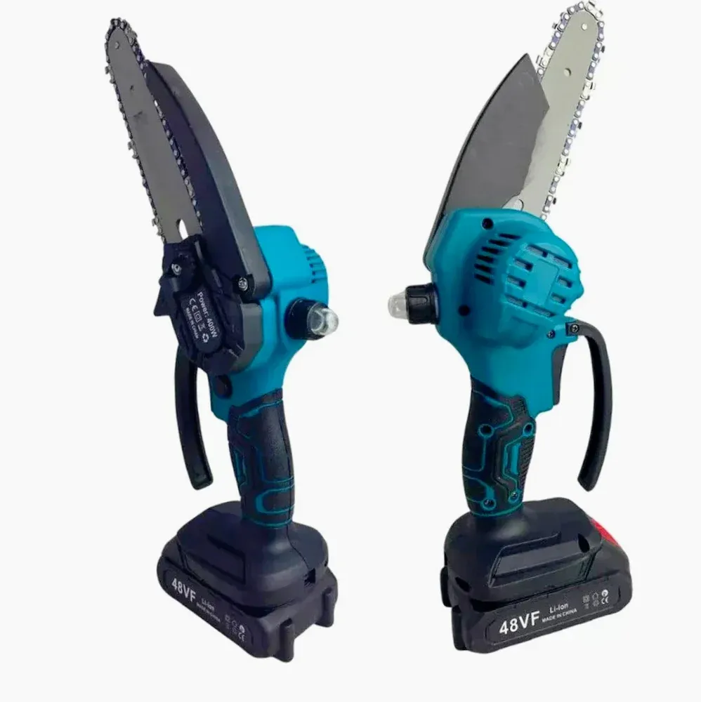 Motosega elettrica 48V – 2 batterie 8" lama + oliatore