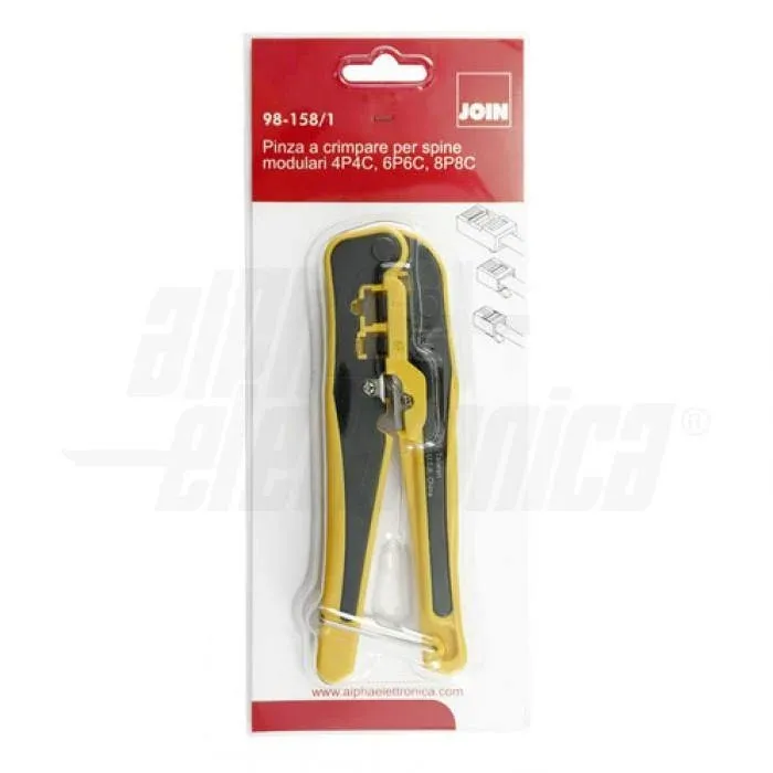 Pinza economica plastica per plug RJ11 RJ45 4 - 6 - 8 poli