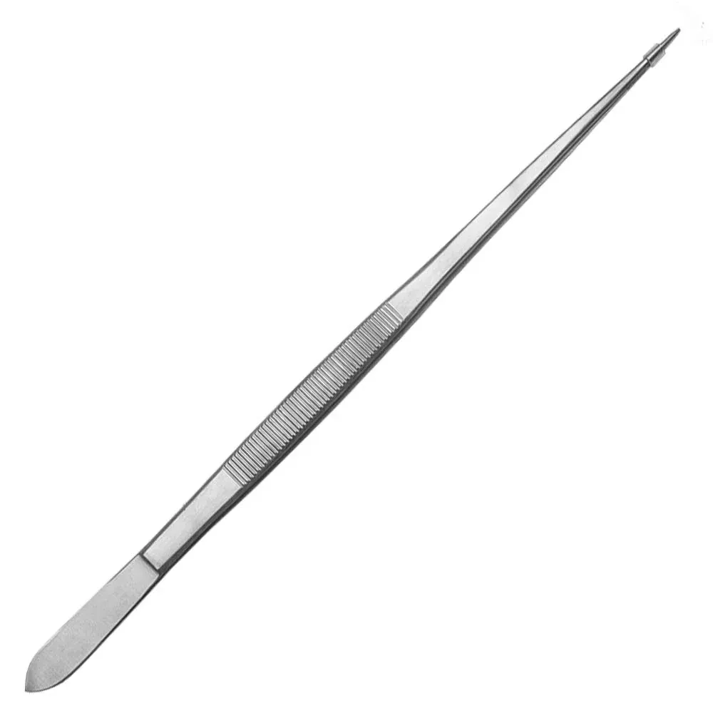 Pinzetta universale 30 cm Pinzetta domestica con punta dritta e fine - scanalata internamente - acciaio inox