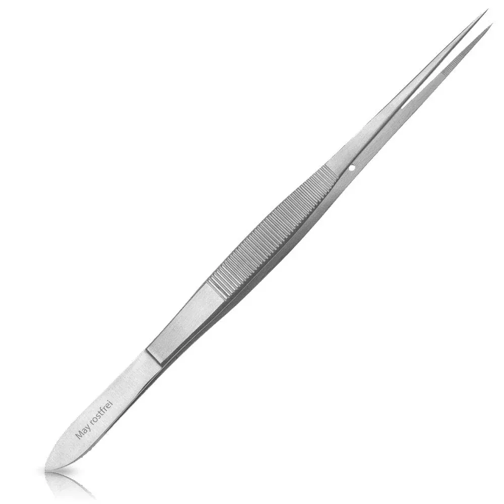 Pinzetta universale 20 cm Pinzetta domestica con punta dritta e fine - scanalata internamente - acciaio inox