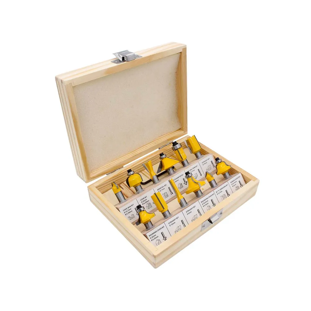 Set 15 Frese Miste Per Legno Con Gambo 8mm