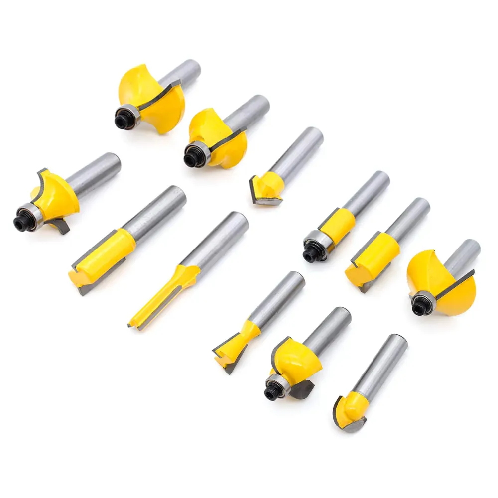 Set 15 Frese Miste Per Legno Con Gambo 8mm