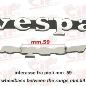 Targhetta scudo anteriore Vespa PK