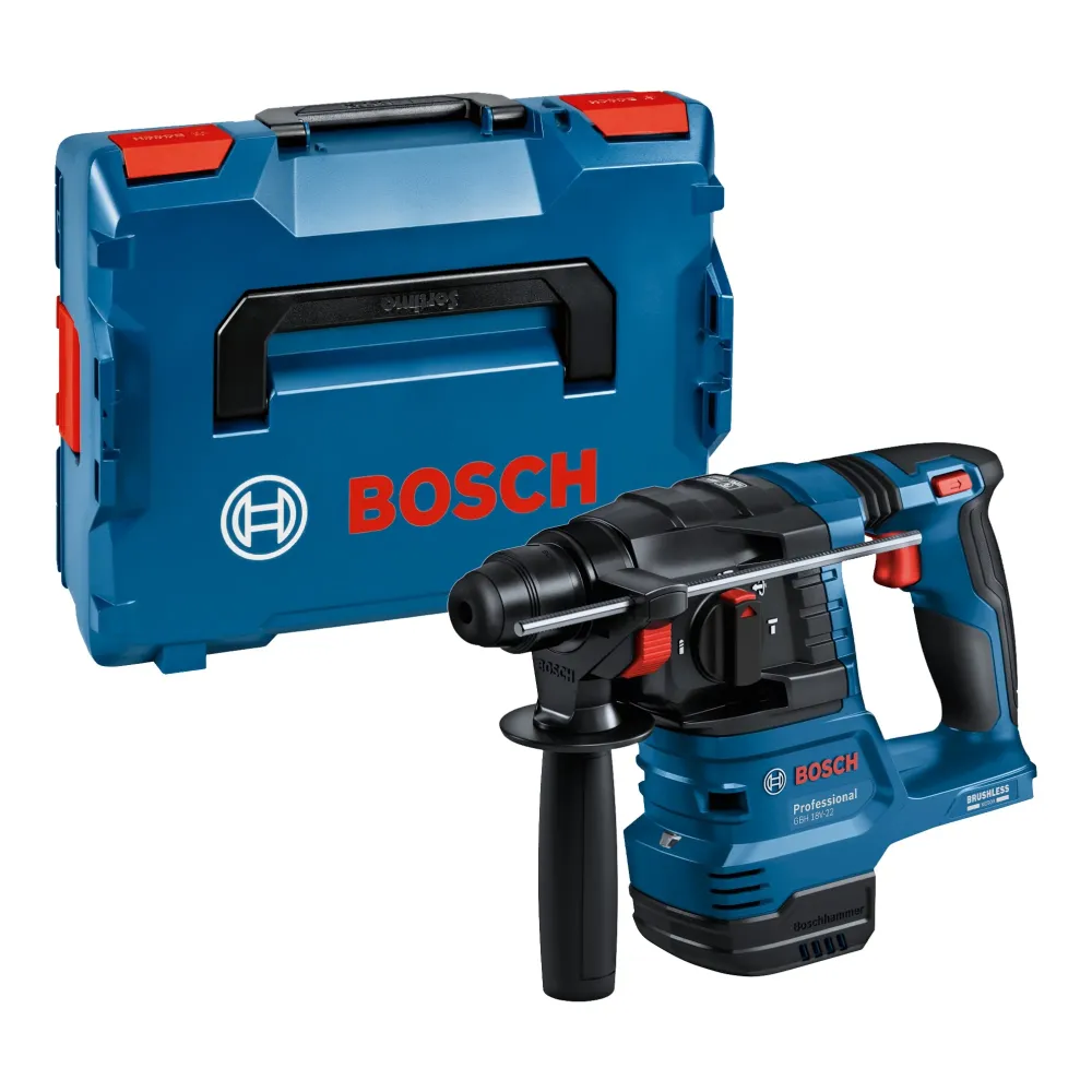 Bosch GBH 18V-22 Professional Martello perforatore batteria 18 V 1,9 J SDS Plus Brushless ( 0611924001 ) + L-Boxx - senza...