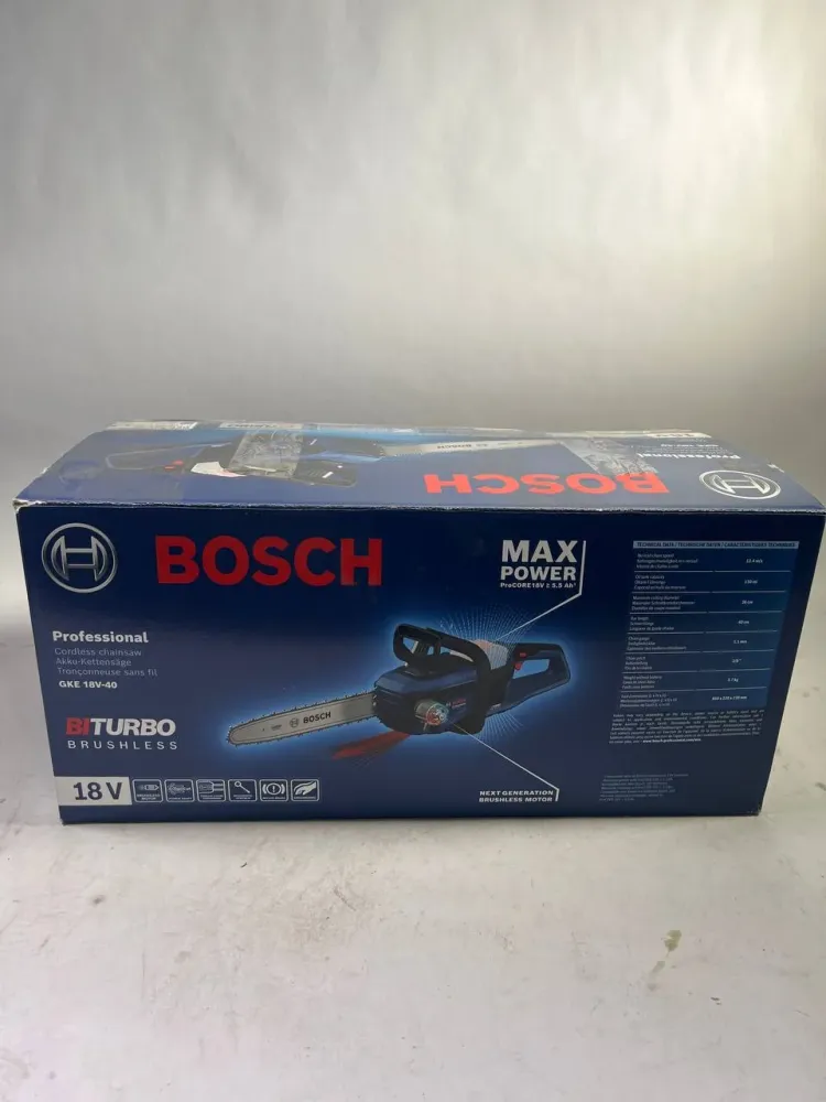 Bosch GKE18V-40 Motosega professionale batteria 18 V 40 cm senza spazzole ( 06008D3000 ) Solo - senza batteria, senza cari...