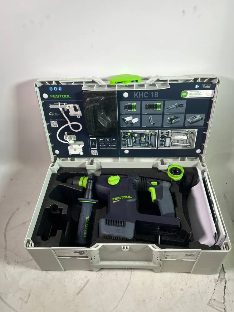 Martello combinato batteria Festool KHC 18 EB-Basic 18 V 2,6 J SDS-Plus Brushless ( 577447 ) + Systainer - senza batteria,...