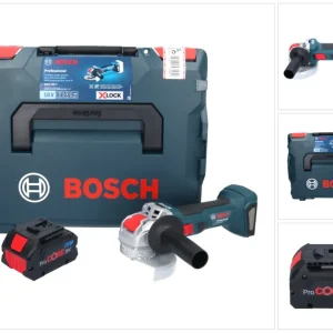 Bosch GWX 18V-7 Smerigliatrice angolare professionale batteria 18 V 125 mm Brushless X-LOCK + 1x batteria ricaricabile Pro...
