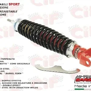 Ammortizzatore posteriore regolabile nero/rosso Vespa PK S XL RUSH N HP