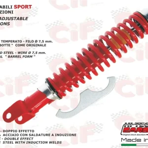 Ammortizzatore posteriore rosso regolabile Vespa 50-90-125 ET3 - PX