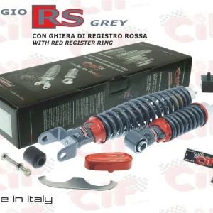 Kit ammortizzatori Carbone sport grigi Vespa 50 90 125 Special L N R ET3 PRIMAVERA