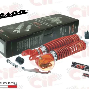 Kit ammortizzatori rossi regolabili Vespa PE PX ARCOBALENO T5 125 150 200