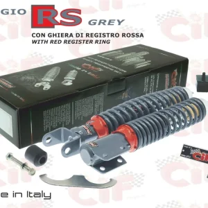 Kit ammortizzatori sport grigi Vespa PE PX ARCOBALENO MILLENIUM T5 125 150 200