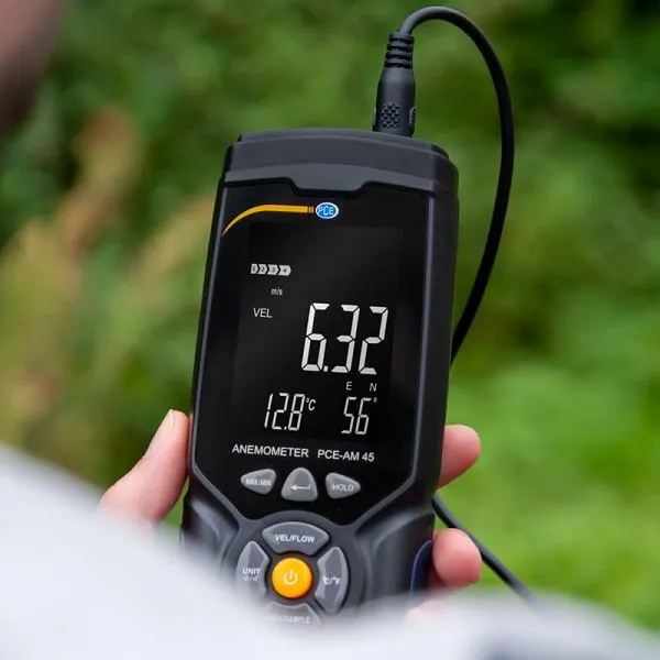 Precisione Professionale Anemometro PCE Instruments velocità del vento m/s PCE-AM 45