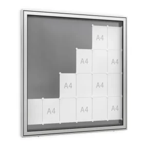 Vetrina superiore WSM TN 500 1350 x 1450 mm 103500141 con Supporto Pannello