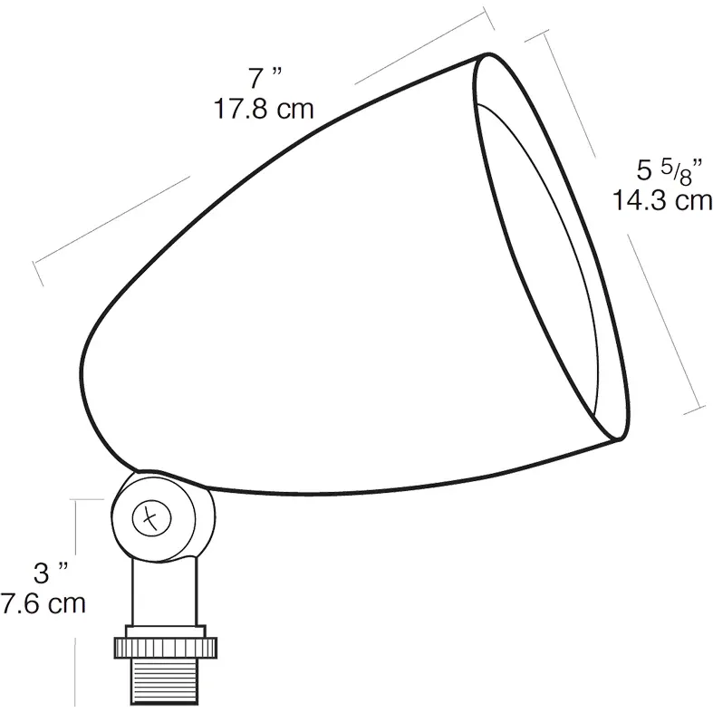 Lampada LED per ospedali RAB Lighting - HB101VG - HB101 PAR38 Bullet Floodlight