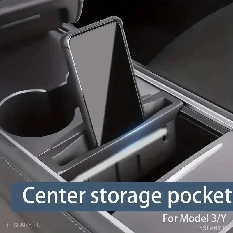 Organizzatore della console centrale e supporto per telefono per Tesla Modello 3/Y