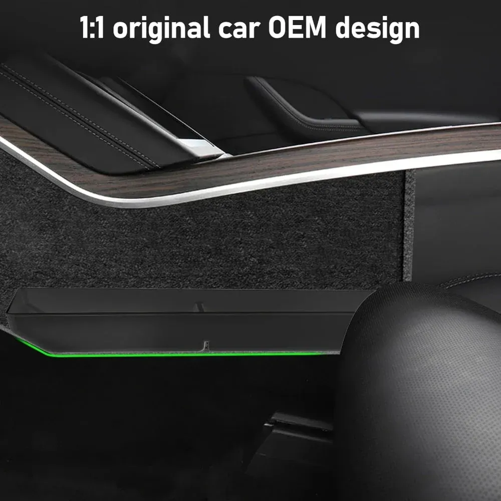Tesla Model S/X 2022 - 2025 Console centrale Black vassoio di cuscino inferiore