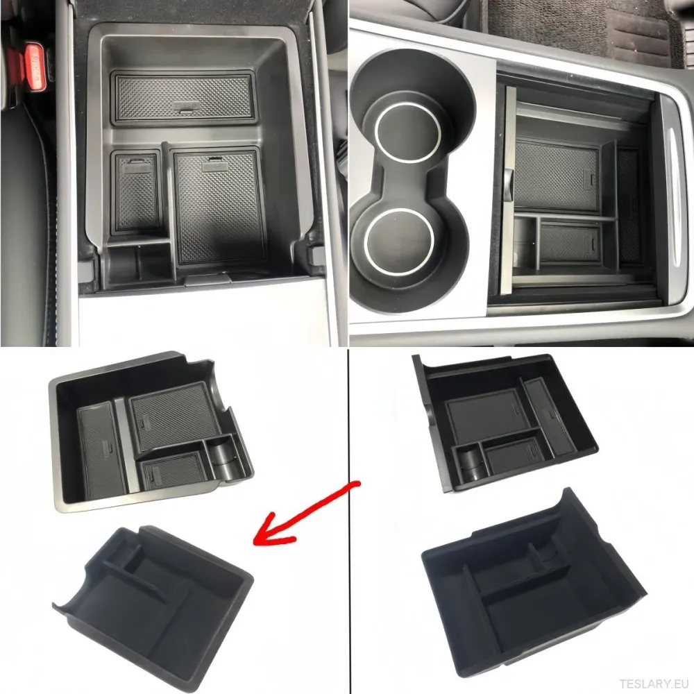 Tesla Model Y/3 Organizer Center Console posteriore (gregge)