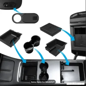 Tesla Modello 3/Y Accessori Pacchetto Organizzatore da 6 pezzi 6-1 Kit
