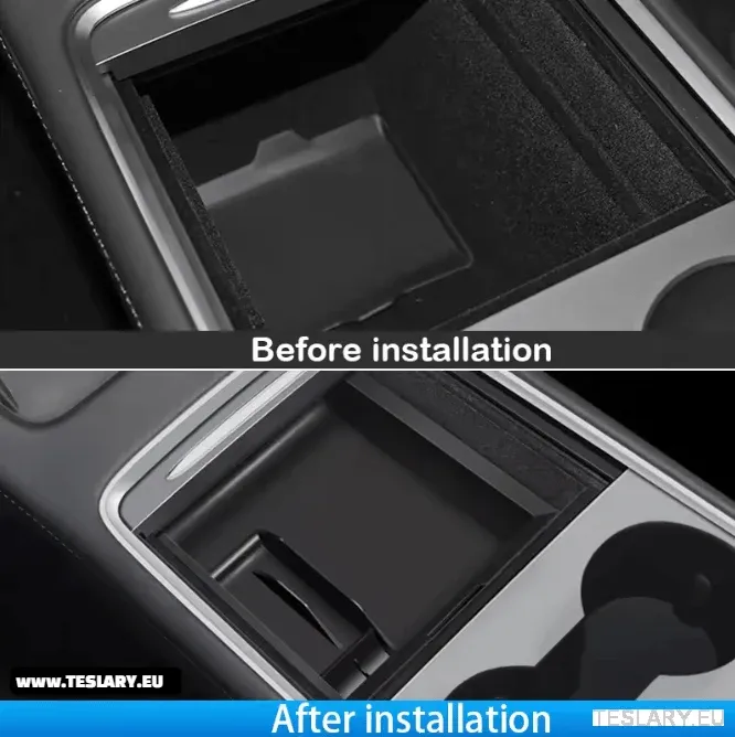 Tesla Modello 3/Y Accessori 4 pezzi Kit Center Console Organizer + Copertina per la privacy della fotocamera