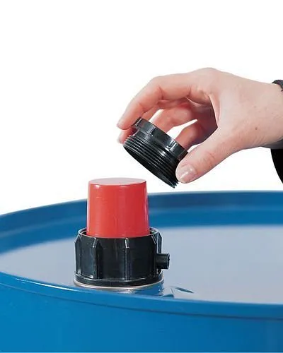 Indicatore di troppopieno DENIOS per bocchettoni da 2" e 3/4" con tappo vite separato 148-370