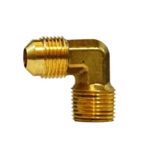 3/16" Male Flared X 1/4" Male NPTF Elbow SAE 45 Degree Ottone Fittings 10285