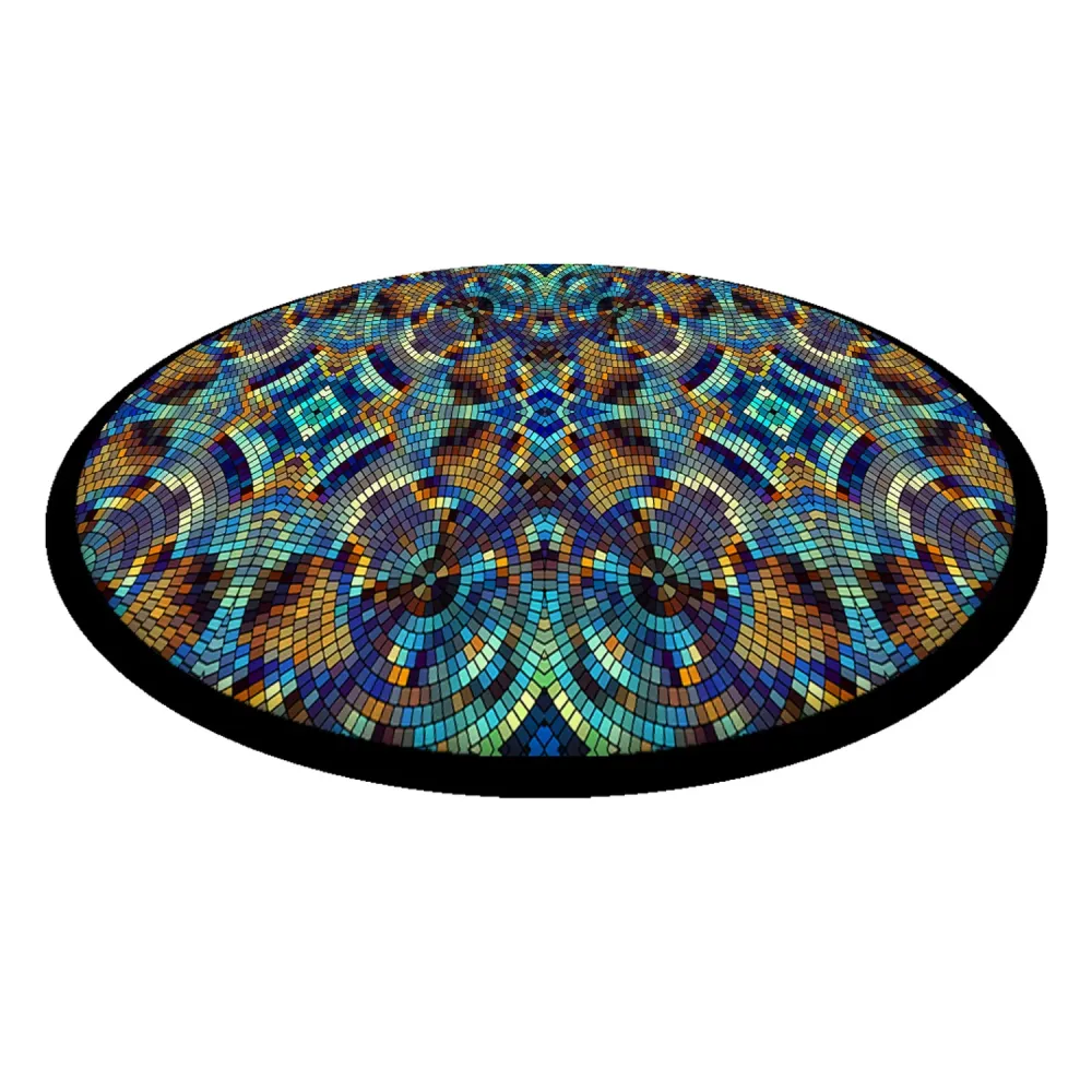 Arco Design UFO Seat Cushion Decorative Chair Cushion Made Antiacqua Codura Fabric Ø 35 cm Round Seat Pad, Barcelona, EE0043