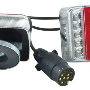 Berger & Schröter Luce LED per rimorchio quattro funzioni 75 m magnete 13 pin 20189