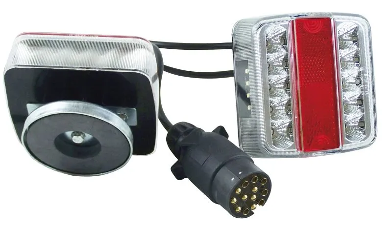 Berger & Schröter Luce LED per rimorchio quattro funzioni 75 m magnete 13 pin 20189