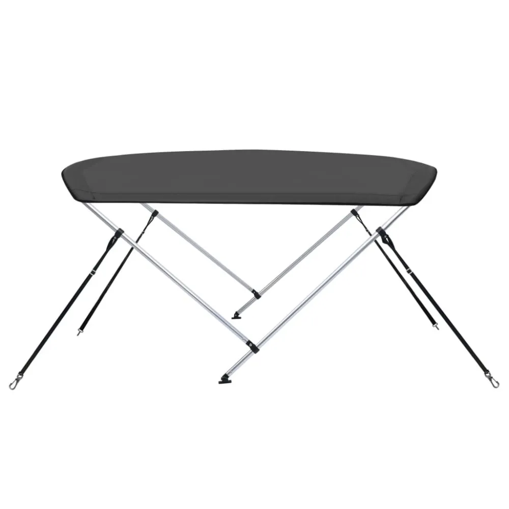 Bimini di Prua con Tendalino 2 Archi Antracite 150x120x110 cm