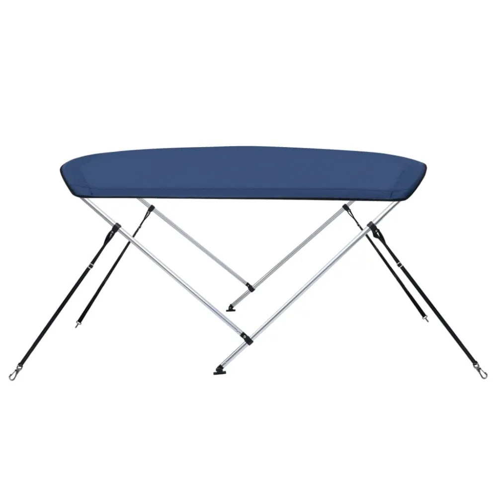 Bimini di Prua con Tendalino 2 Archi Blu Marino 150x120x110cm