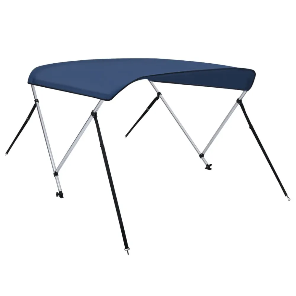 Bimini di Prua con Tendalino 2 Archi Blu Marino 150x120x110cm