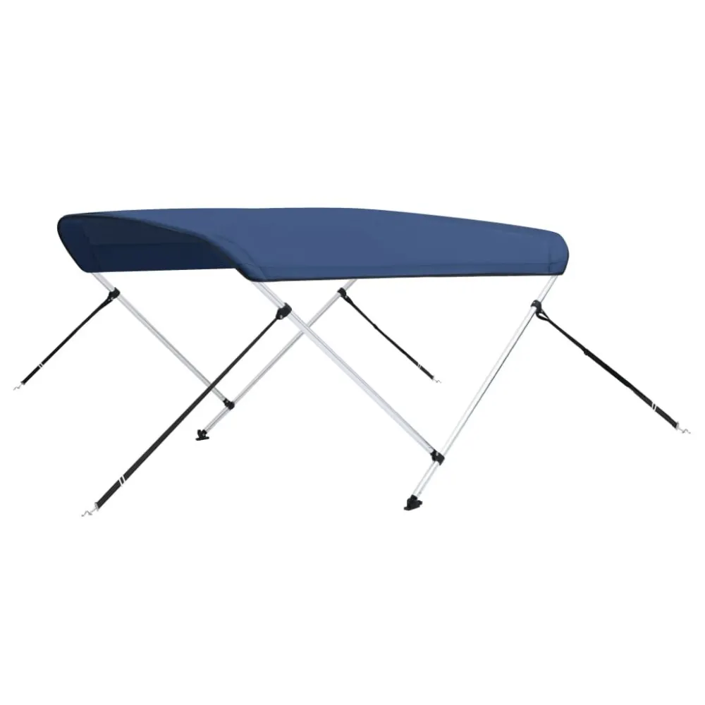 Bimini di Prua con Tendalino 2 Archi Blu Marino 150x120x110cm