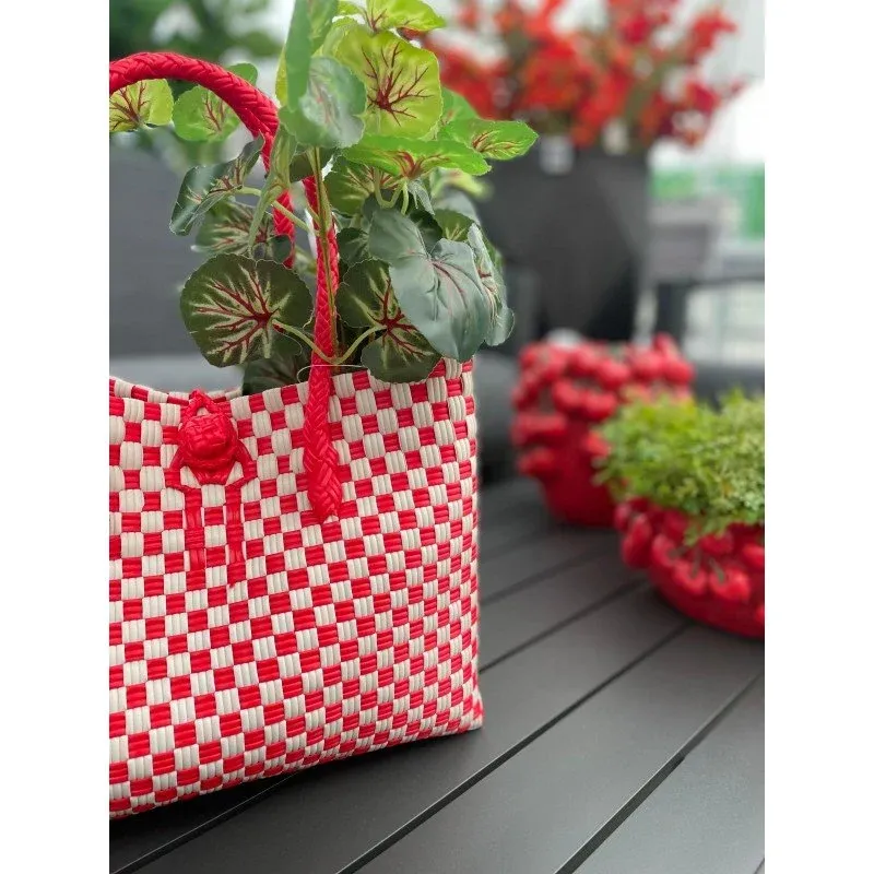 Borsa Plastificata Bicolore