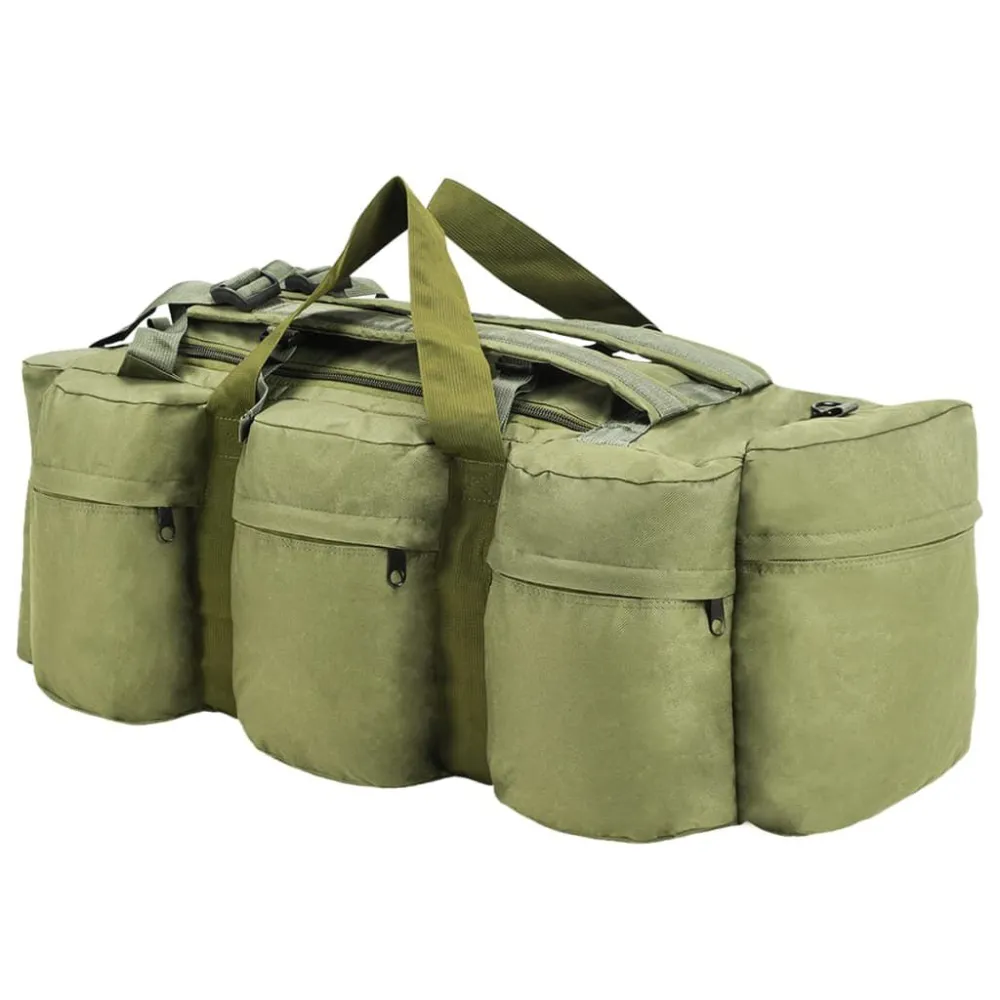 Borsone da Viaggio Stile Militare 3 1 90 L Verde Oliva