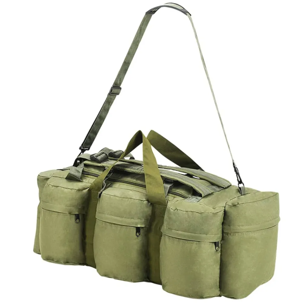 Borsone da Viaggio Stile Militare 3 1 90 L Verde Oliva