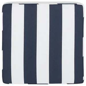 Cuscino blu navy righe per sedia SASSARI