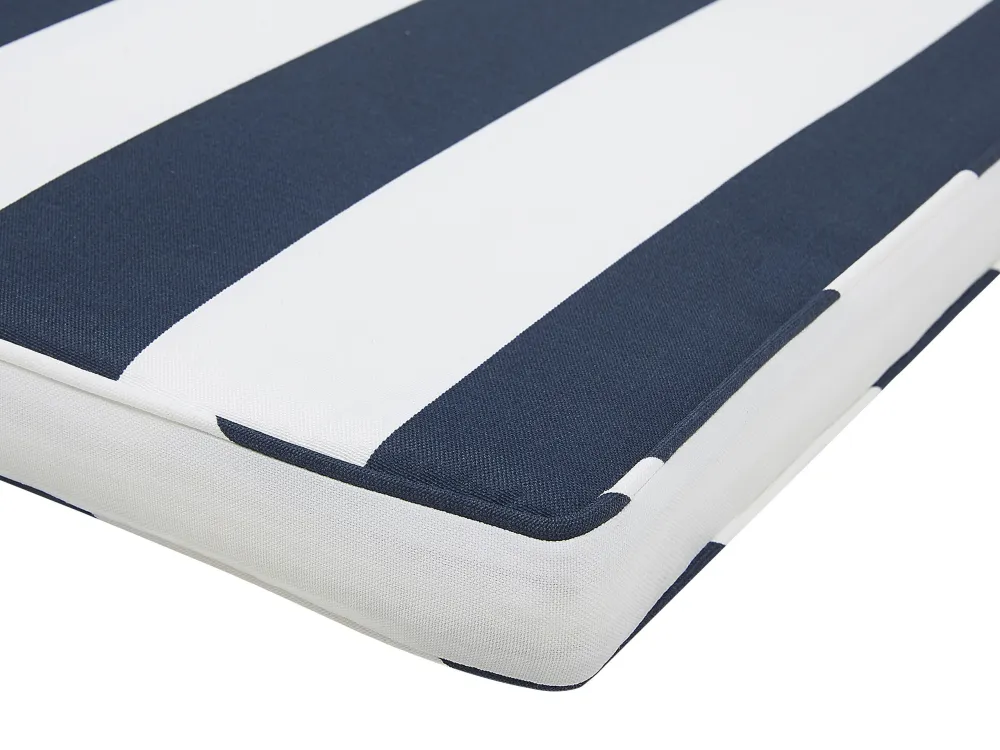 Cuscino blu navy righe per sedia SASSARI