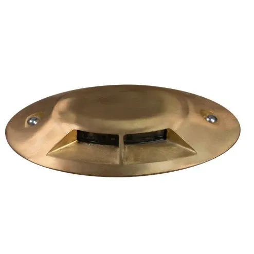 Dauer Manufacturing - 489934-27K - Mariner Single-Aperture Integrated LED Dock Light Crudo Brass, 2700K