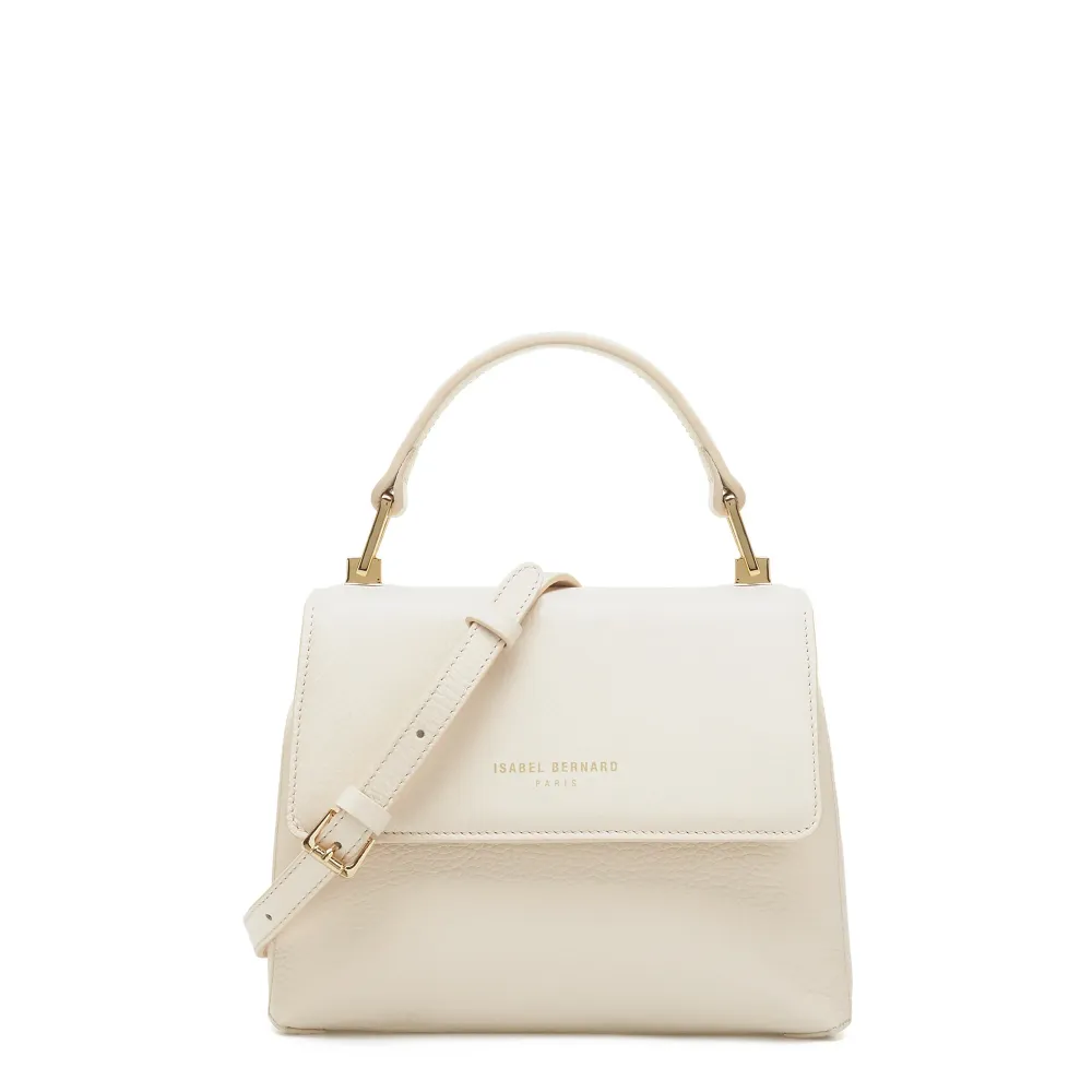 Femme Solido Heline, borsa pelle di vitello color crema