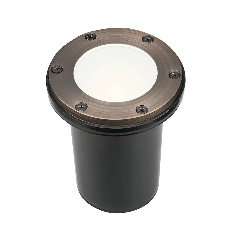 Kichler - 15481CBR - 12V Brass -Ground Light Geliato Glass CBR