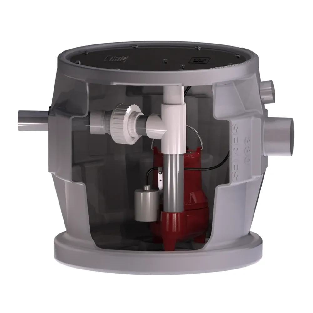 Liberty P382LE51SD-2 Pro380-SD Series Sewage Pump System — ½ HP, 115V