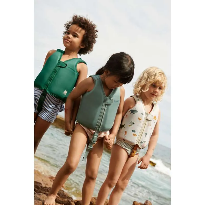 Liewood Dove Badevest - It Comes Waves/Peppermint