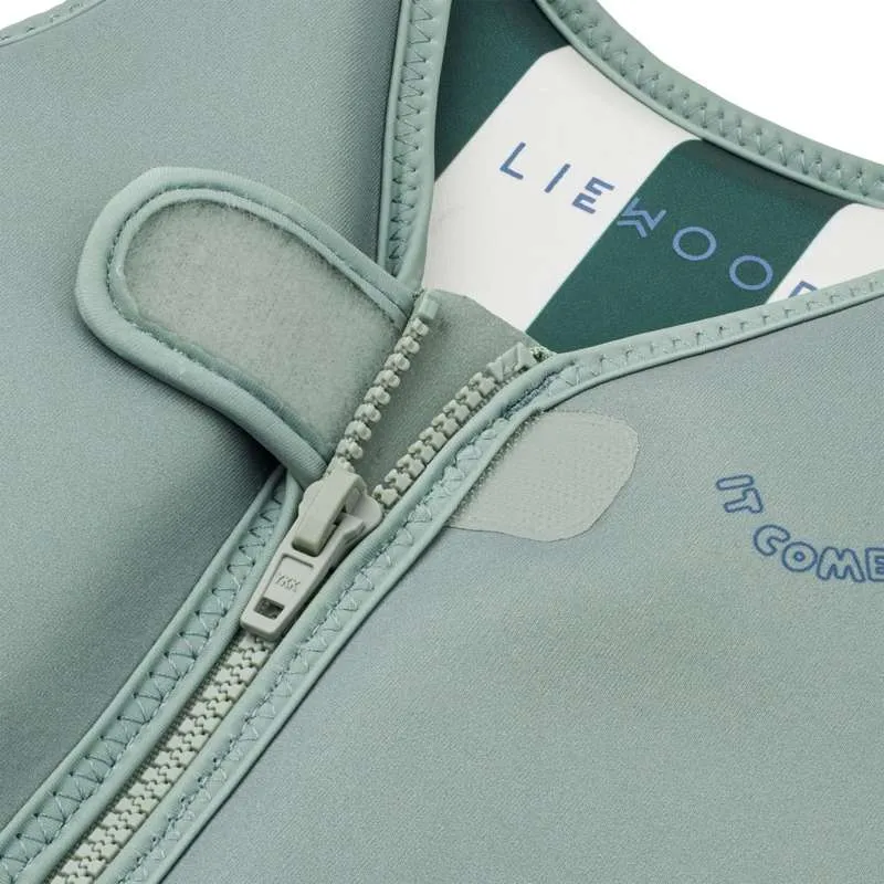 Liewood Dove Badevest - It Comes Waves/Peppermint