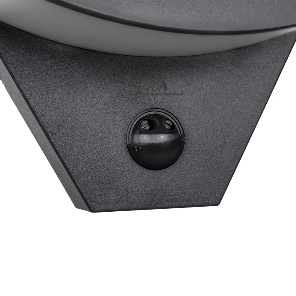 Maclean Energy MCE290 B LED lamp infrared motion sensor 800lm 10W IP54 nero puro