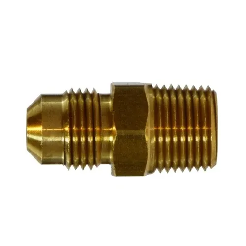 5/8" Male Flared X 1/2" Male NPTF Adapter SAE 45 Degree Ottone Fittings 10273